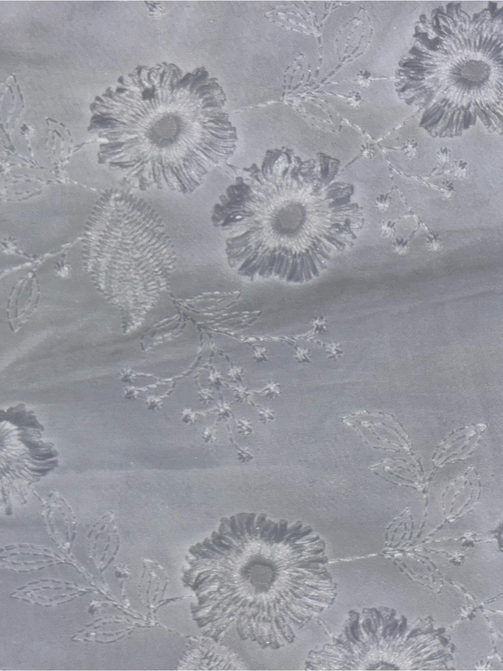 White Embroidered Floral Blouse - Picture 9 of 12